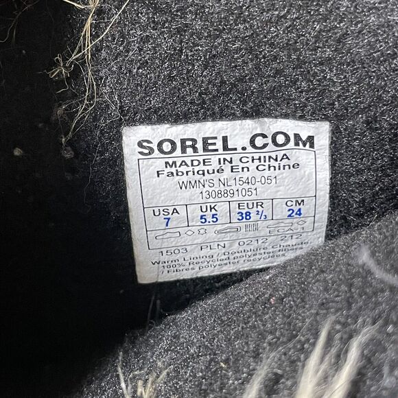 Sorel Brown NL 1540-051 Waterproof Caribou Hunt/Snow Boots Sz  7 - Picture 4 of 5